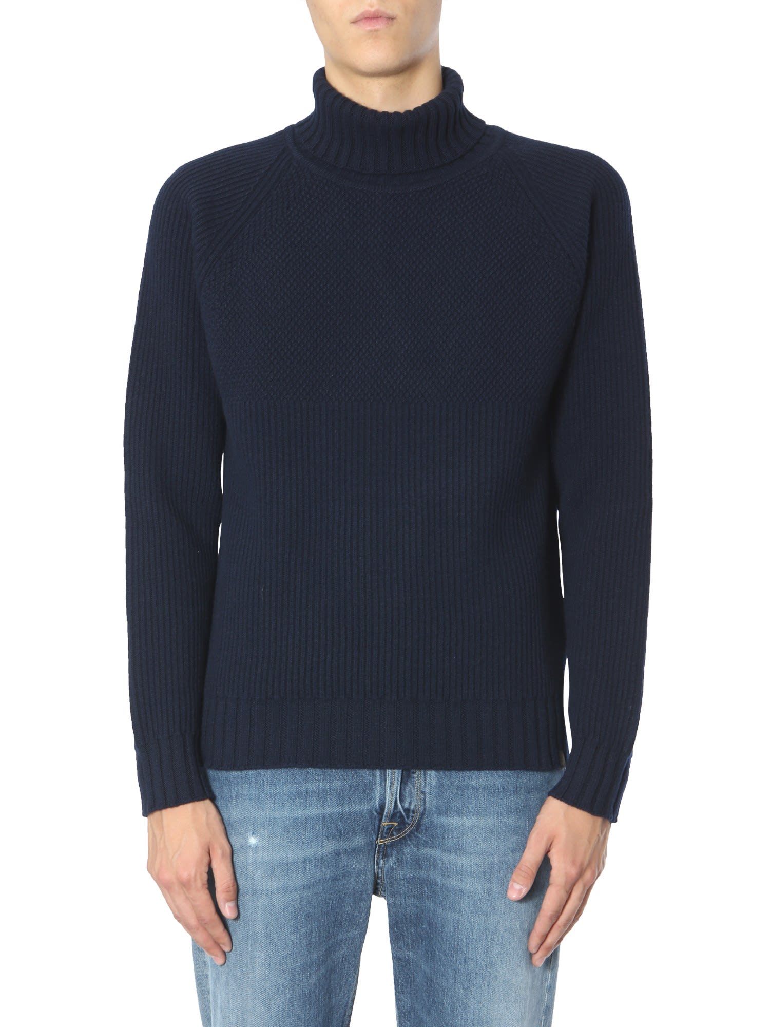 Belstaff Turtleneck Sweater In Blu | ModeSens
