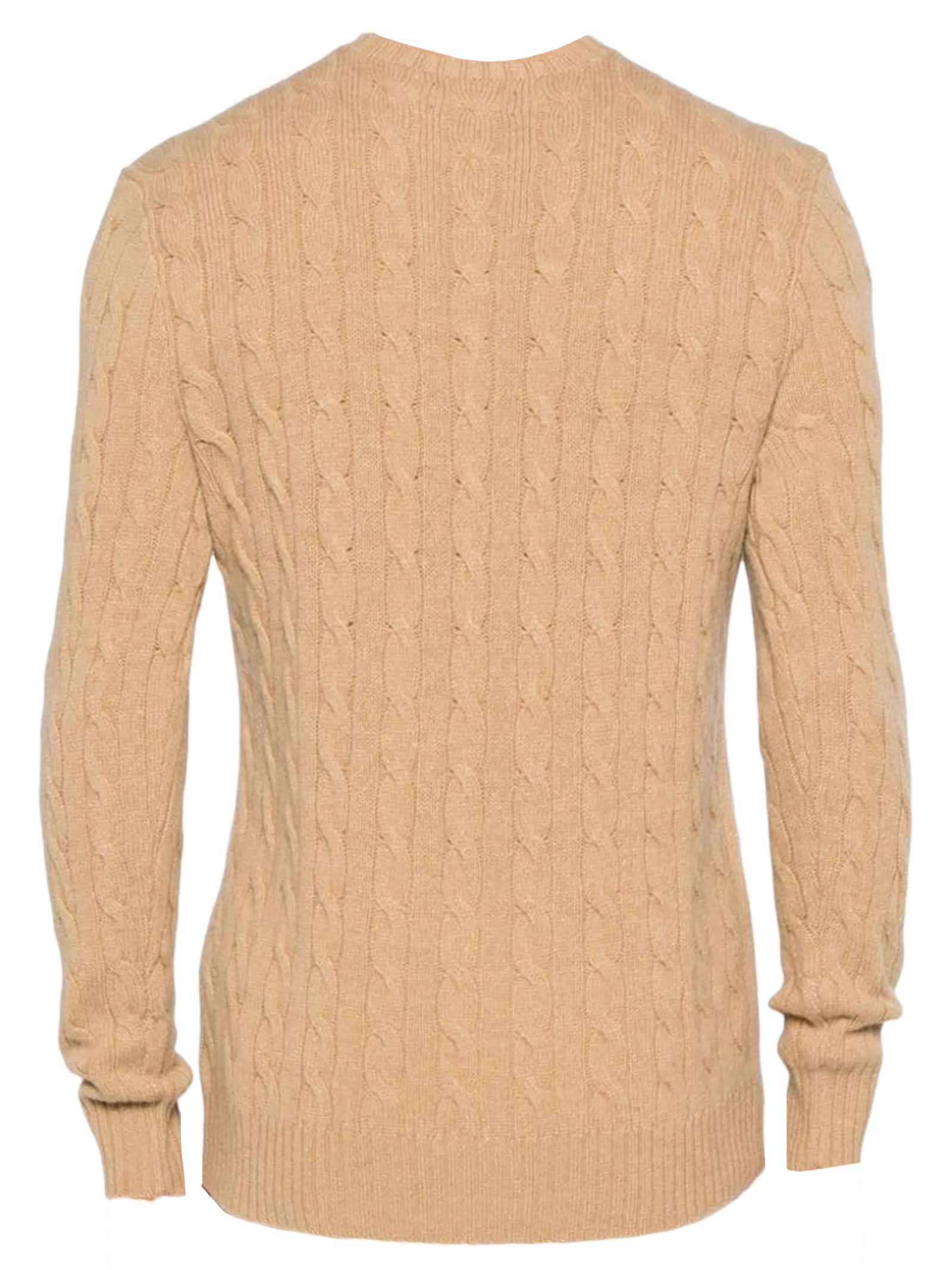 Shop Ralph Lauren Beige Wool And Cashmere Jumper