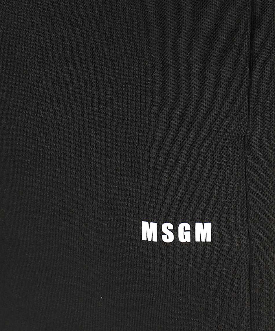Msgm Cotton Bermuda Shorts In Black