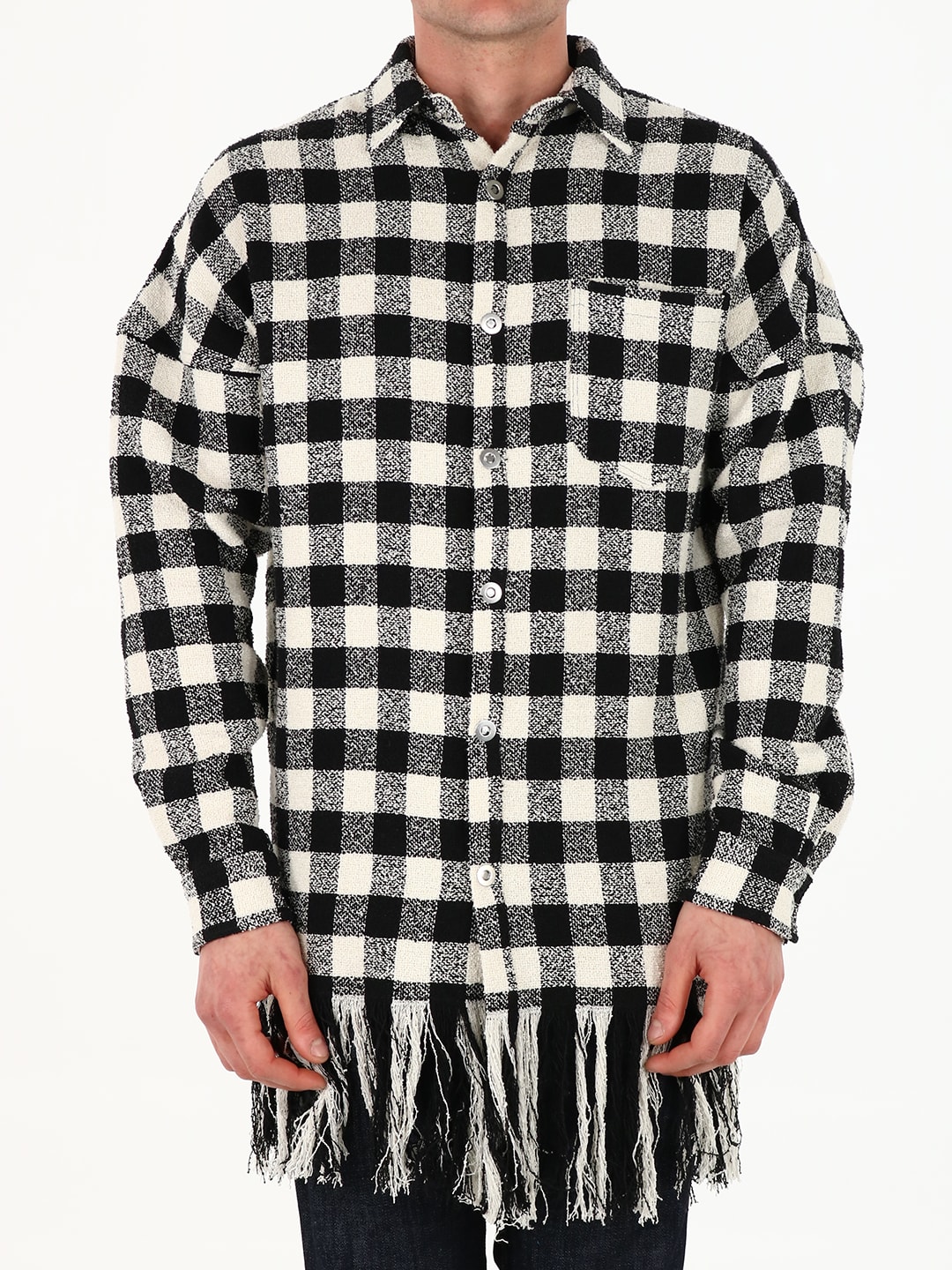 PALM ANGELS CHECKED OVERSHIRT,11856973