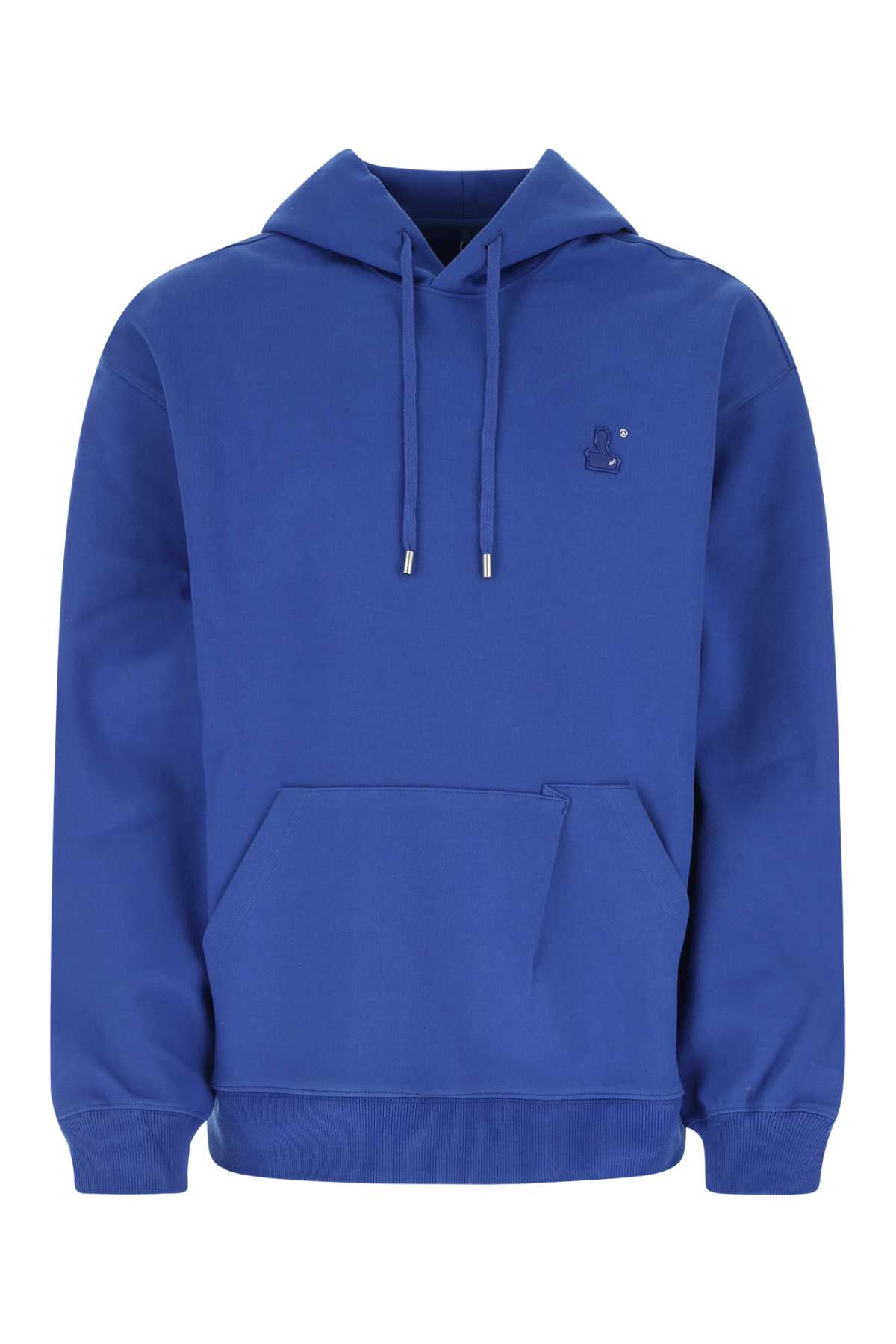 Electric Blue Cotton Blend Oversize Sweatshirt