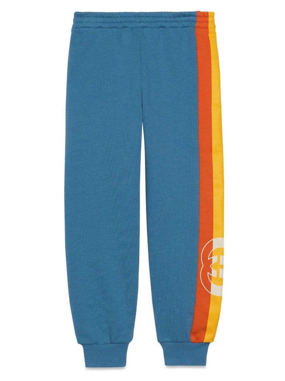 Shop Gucci Track Pants In Royal Carrotjuice