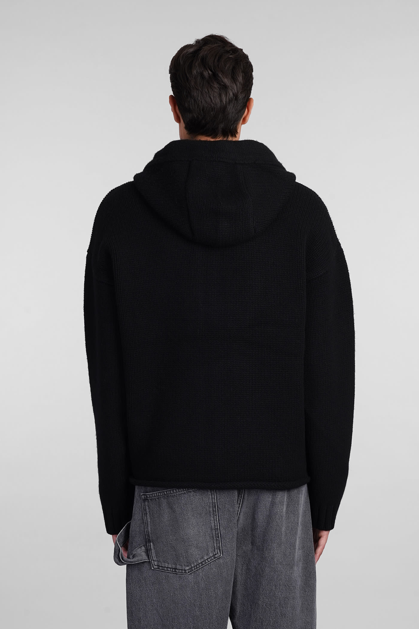 Shop Jw Anderson Sweatshirt In Black Wool