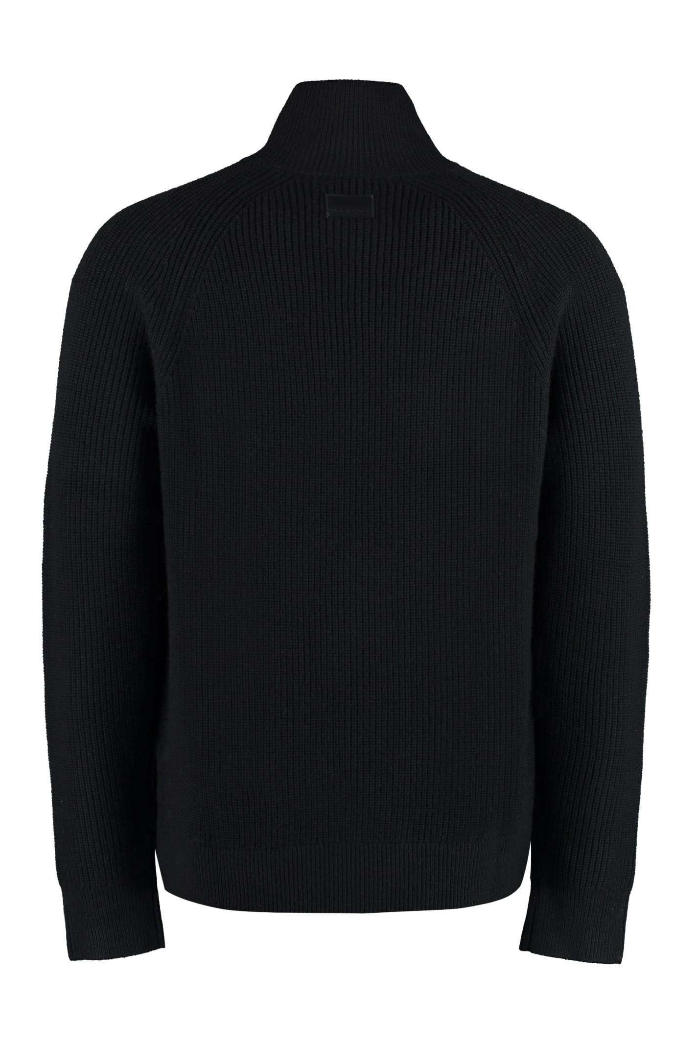Shop Isabel Marant Benett High Collar Zipped Cardigan In Black