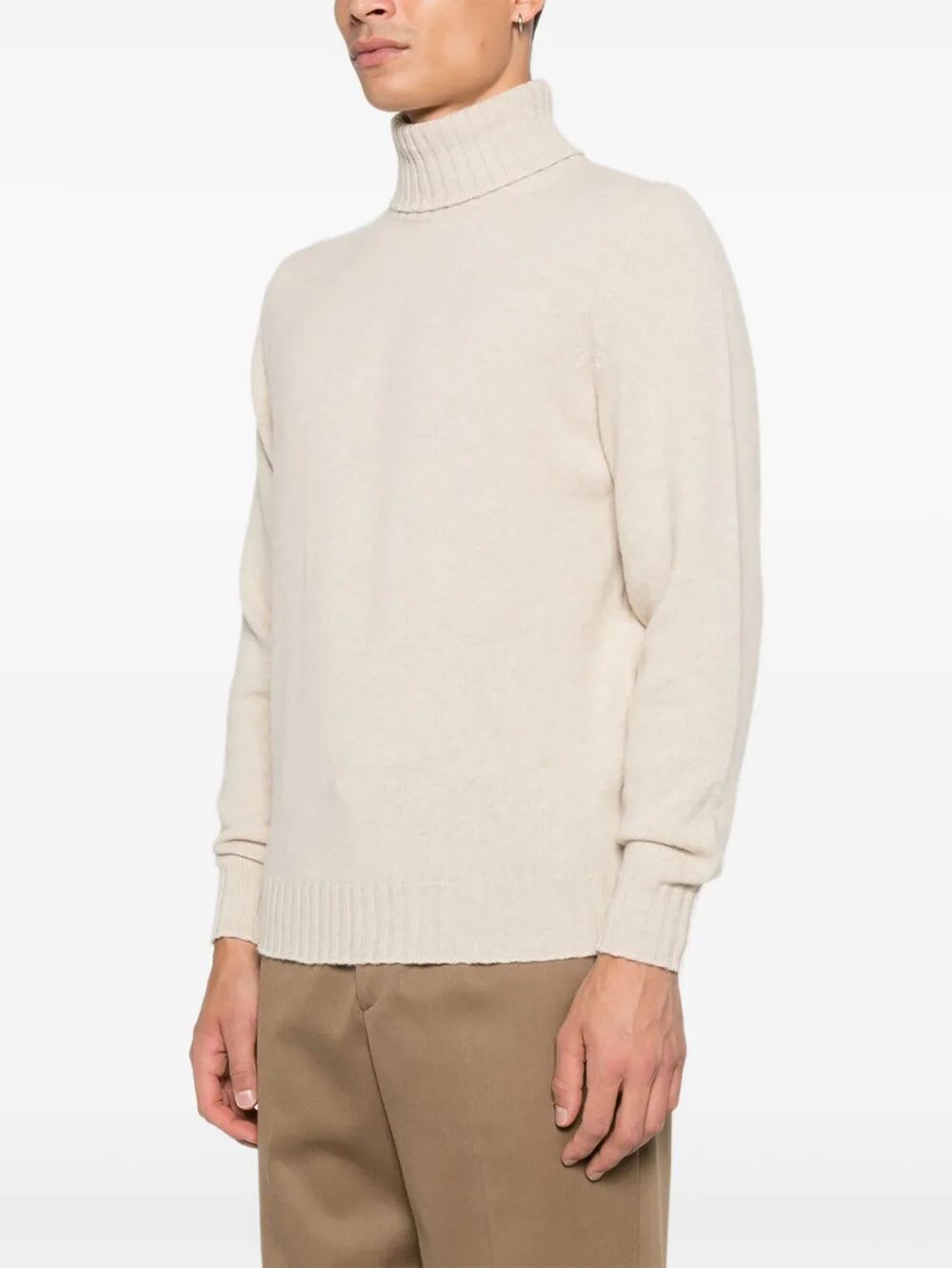 Filippo De Laurentiis Turtleneck Sweater Ls In Neutral