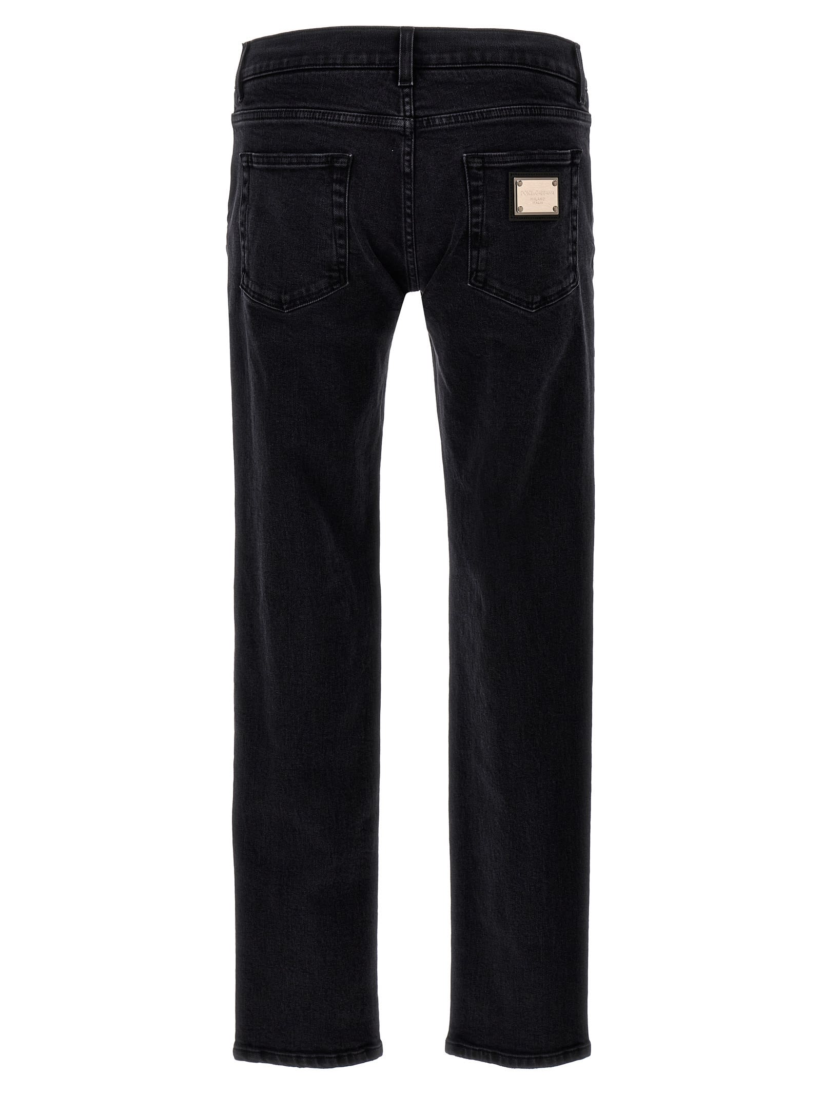 Shop Dolce & Gabbana Skinny Jeans In Black