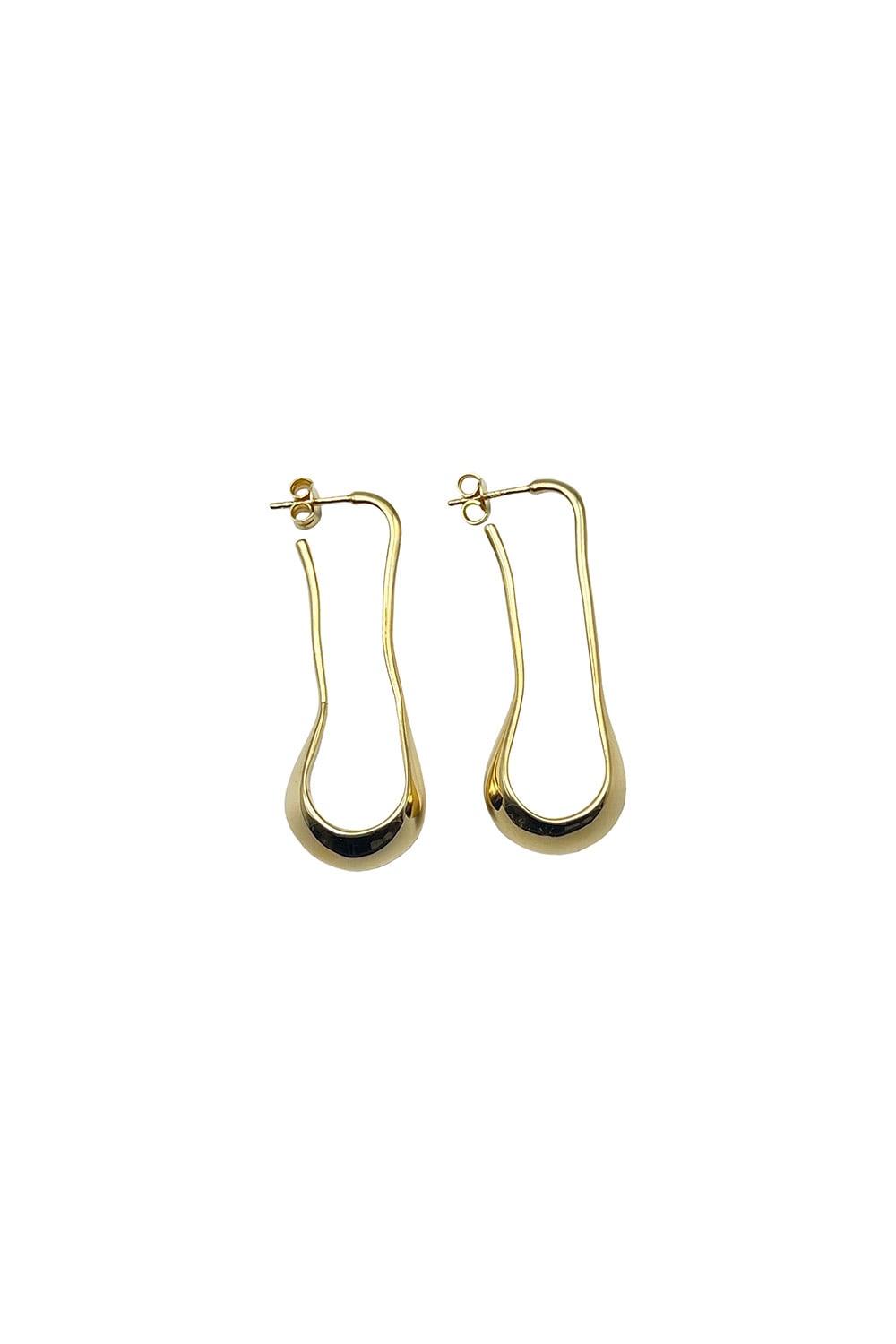 Gold Short Drop Earrings