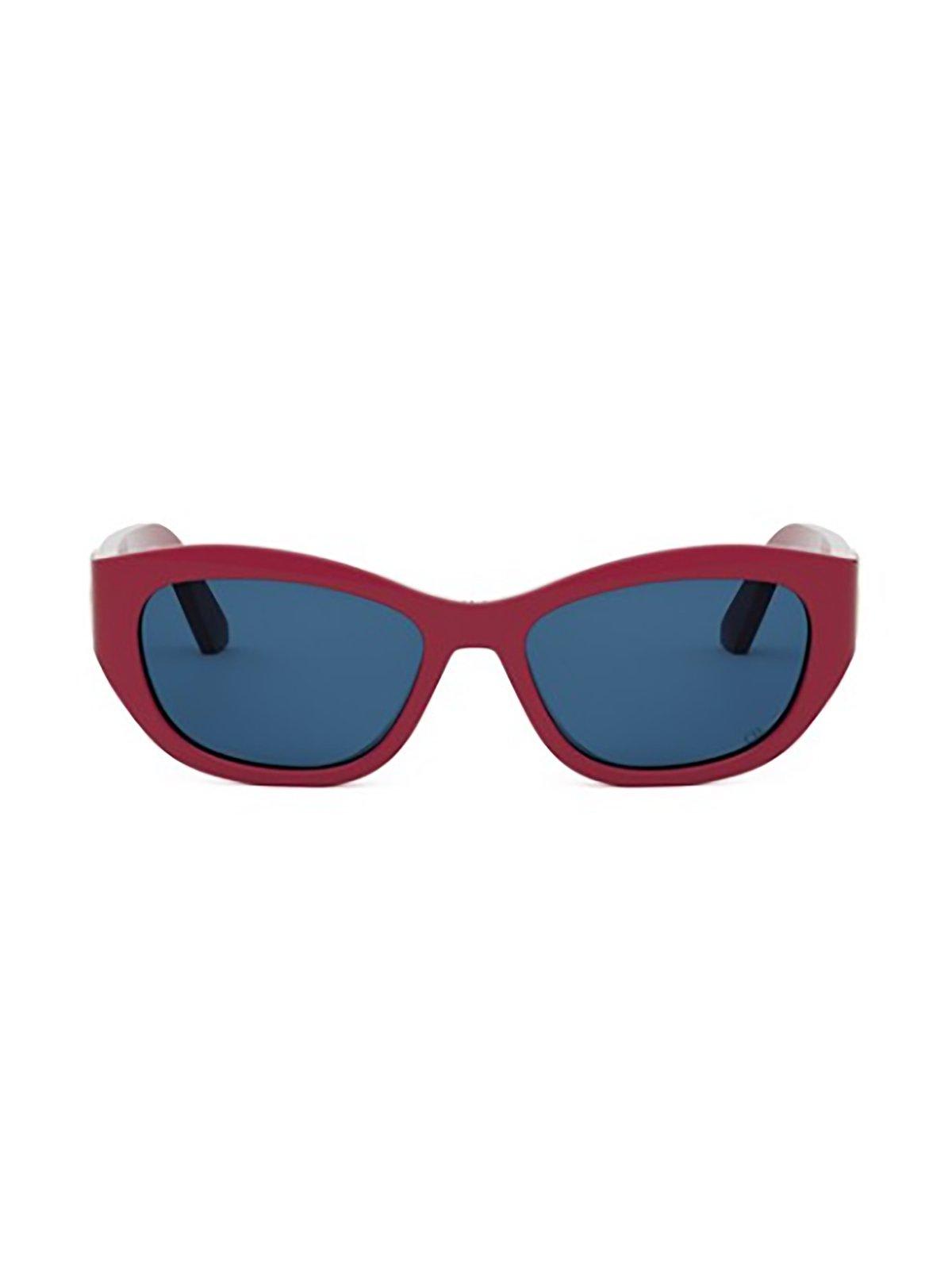 Dior Butterfly Frame Sunglasses In 66v - Red