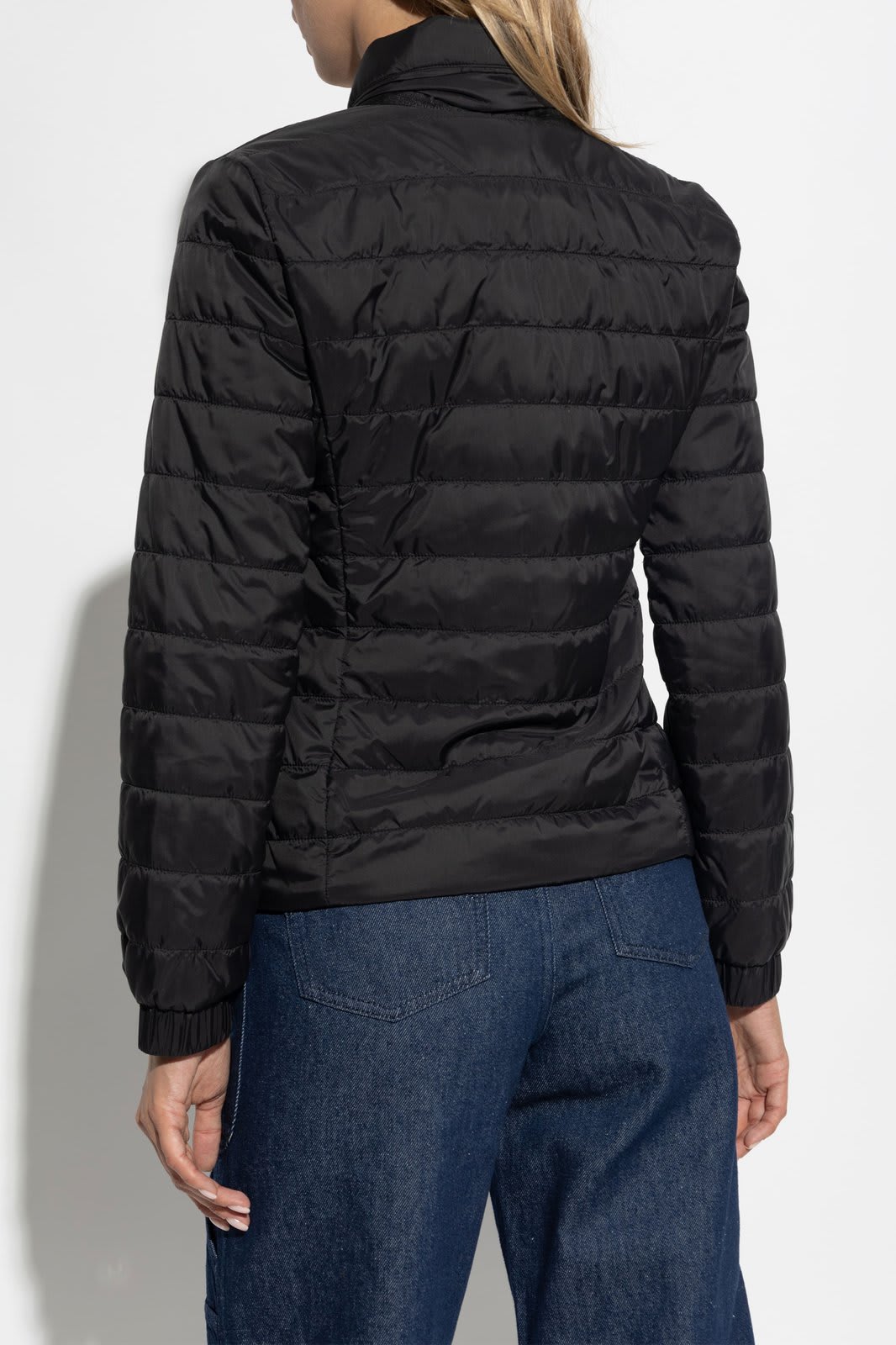 Shop Emporio Armani Quilted Jacket In Black