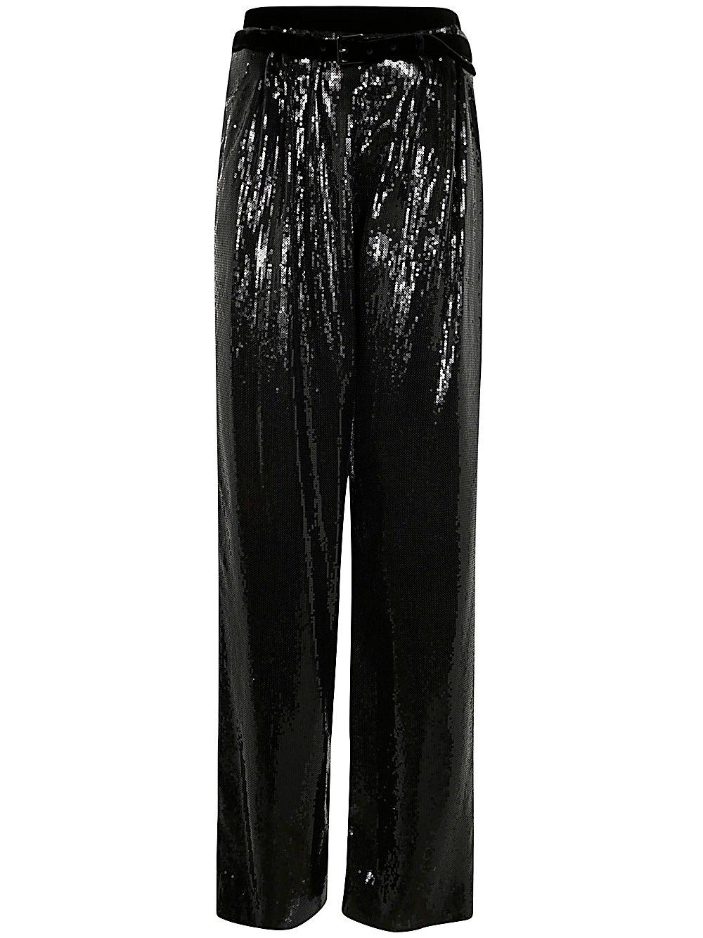 Straight-leg Sequin-embellished Trousers