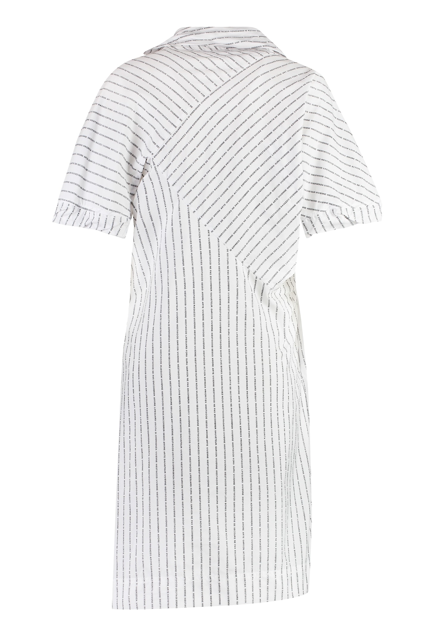 Shop Vivienne Westwood Cotton Shirtdress In White