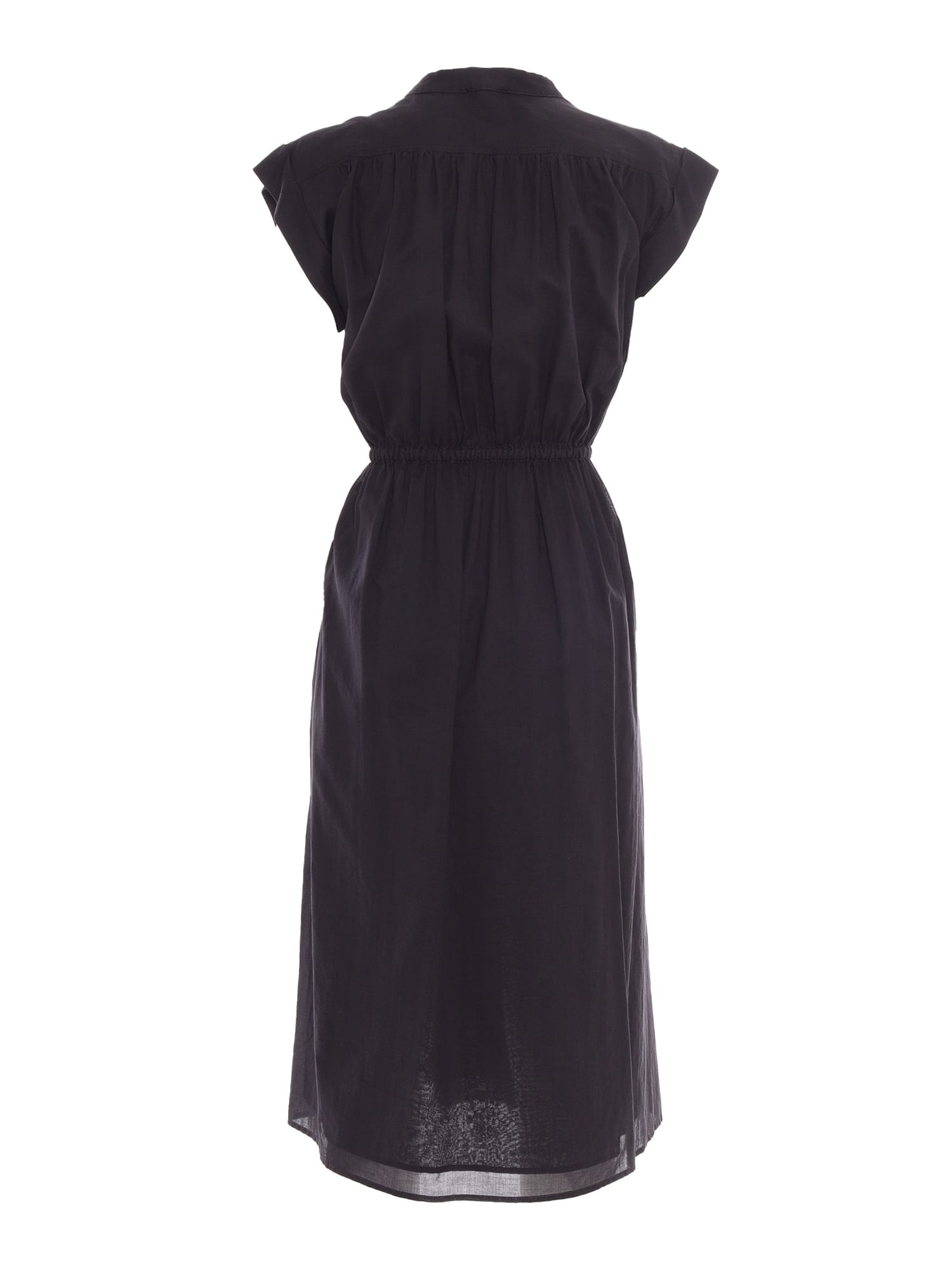 Peserico Tie-up Mini Dress In Black