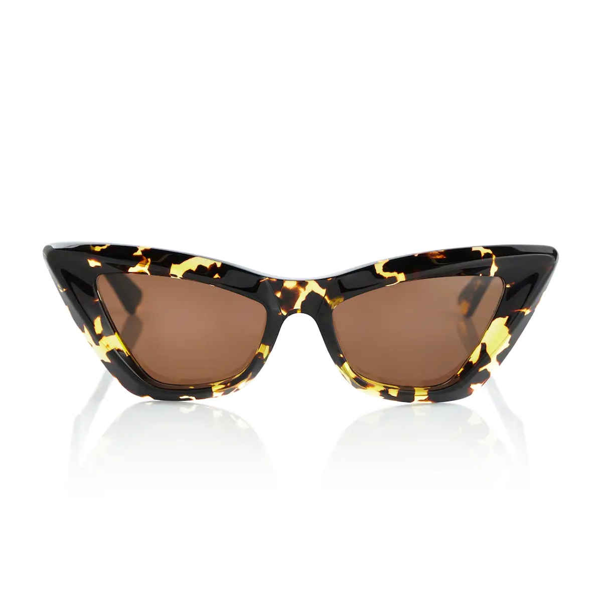 Bottega Veneta Bv1101s Linea Linea Minimalist 002 Sunglasses In Marrone