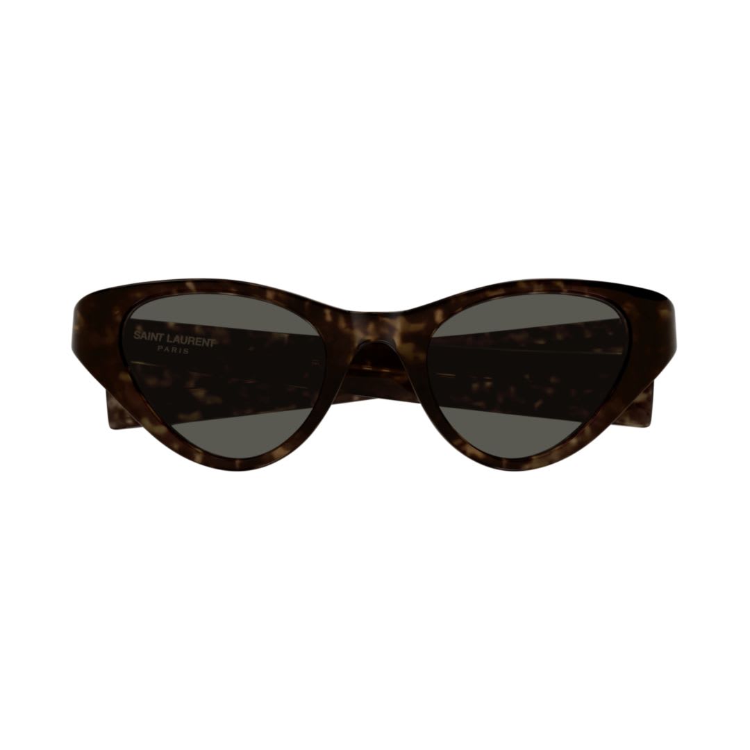 Shop Saint Laurent Sl144-002havana-havana-grey