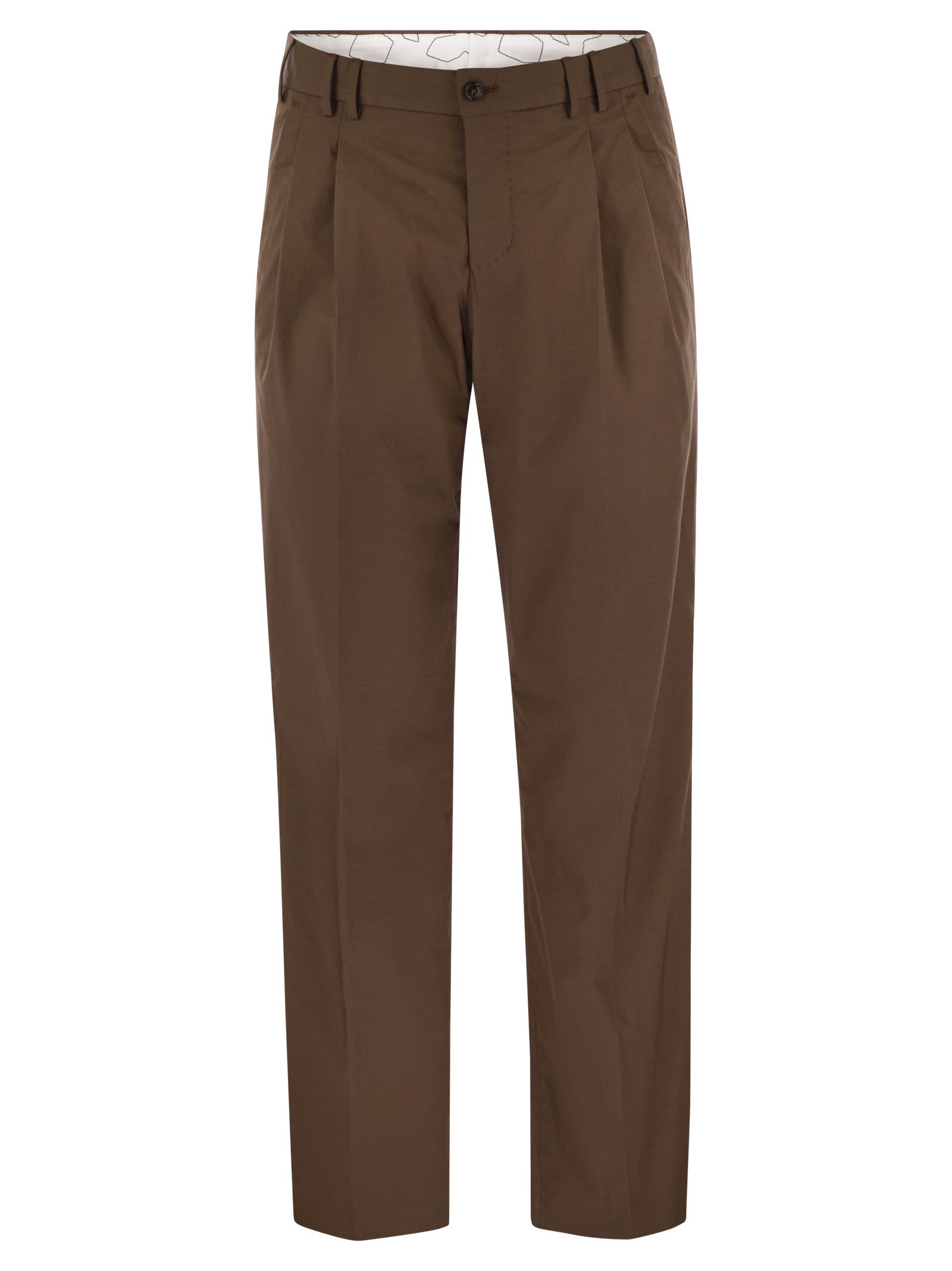 Michael - Stretch Cotton Blend Trousers