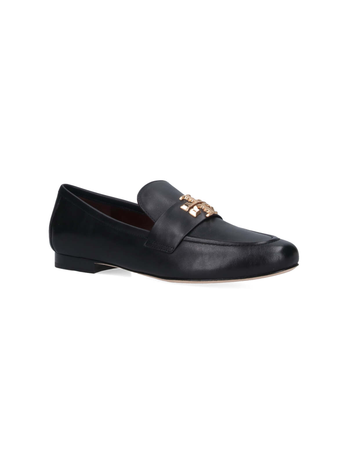 Shop Tory Burch Loafers With Eleanor Charm In Black