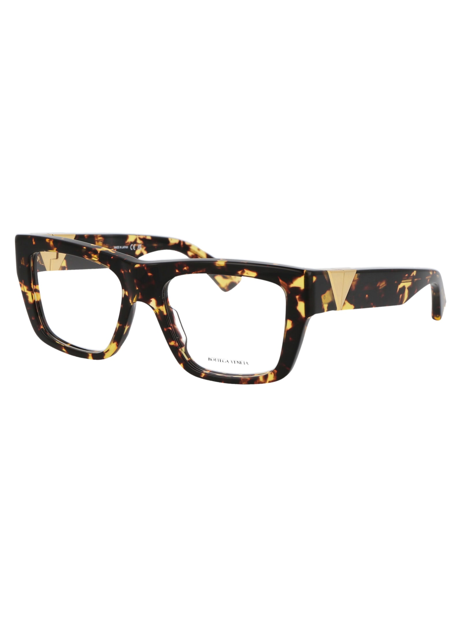 Shop Bottega Veneta Bv1180o Glasses In 002 Havana Havana Transparent