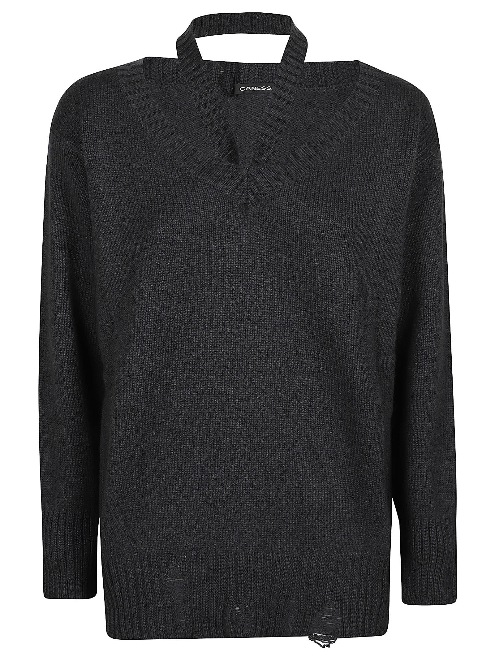 Shop Canessa Sole V Neck Sweater In Shadow