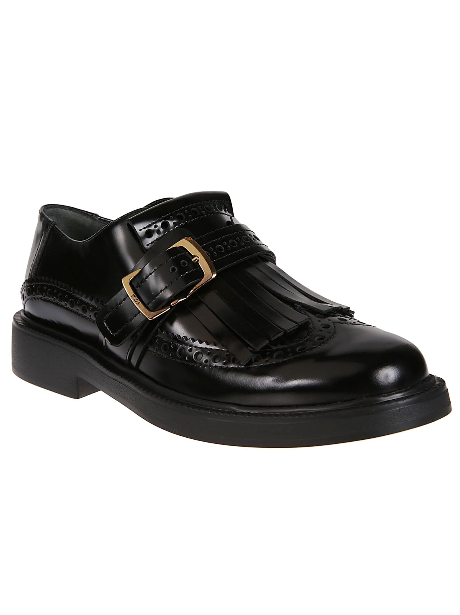 Shop Tod's Monk 20l Loafers In Nero