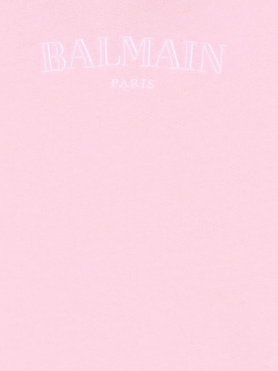 Balmain Long-sleeved Sweater In Multicolour