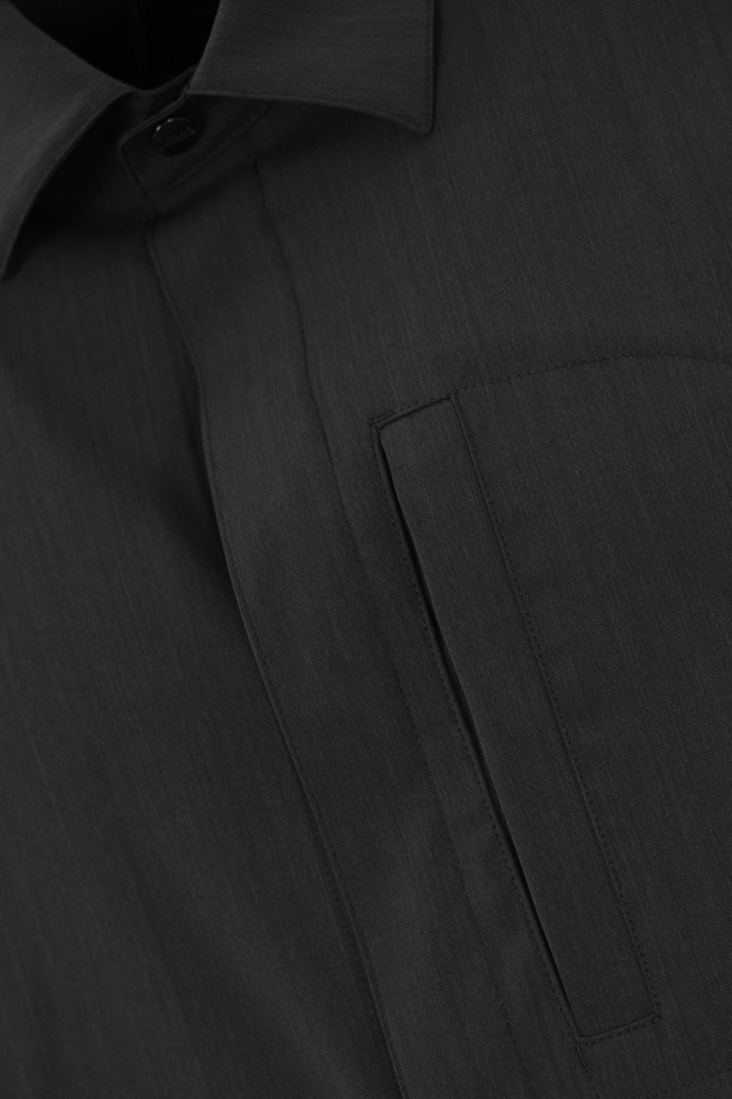 Herno Shirt Jacket Tech Woven In Ferro