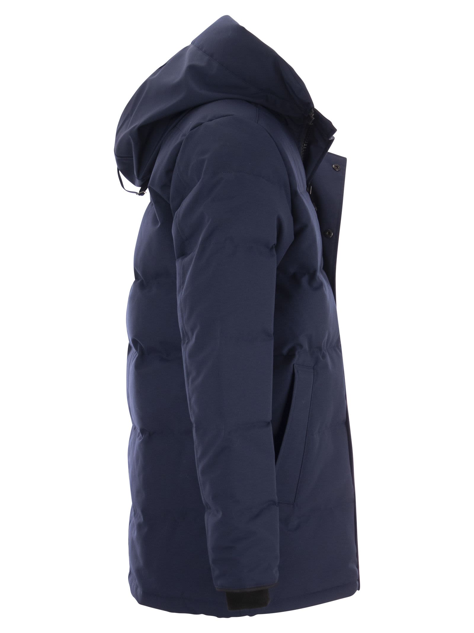 Shop Canada Goose Carson - Hooded Parka In Navy