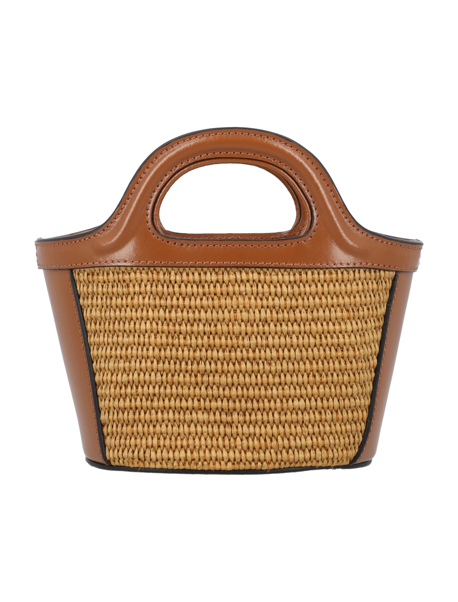 Shop Marni Tropicalia Micro Bag In Raw Sienna