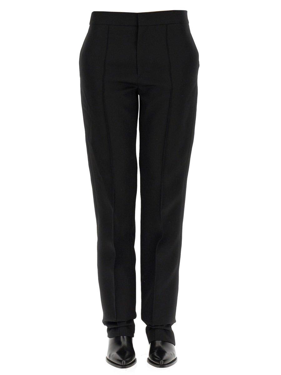 Shop Isabel Marant Liolirok High Waist Trousers In Black