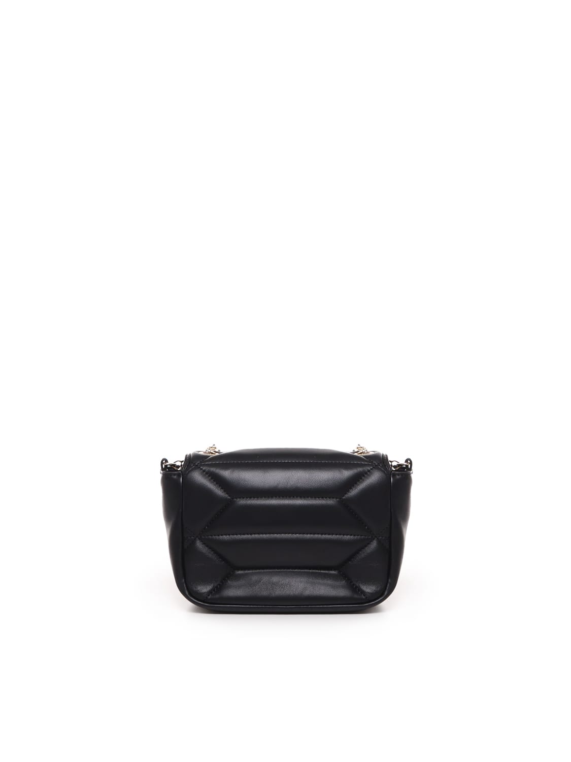 Shop Love Moschino Shoulder Bag In Ecoleather In Black