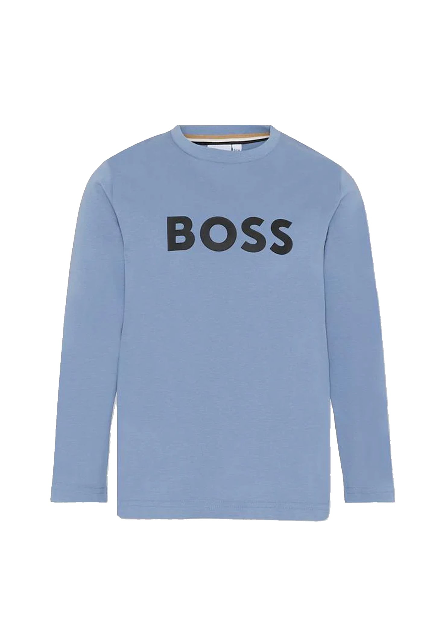Hugo Boss Kids' Light Blue T-shirt For Boy With Logo