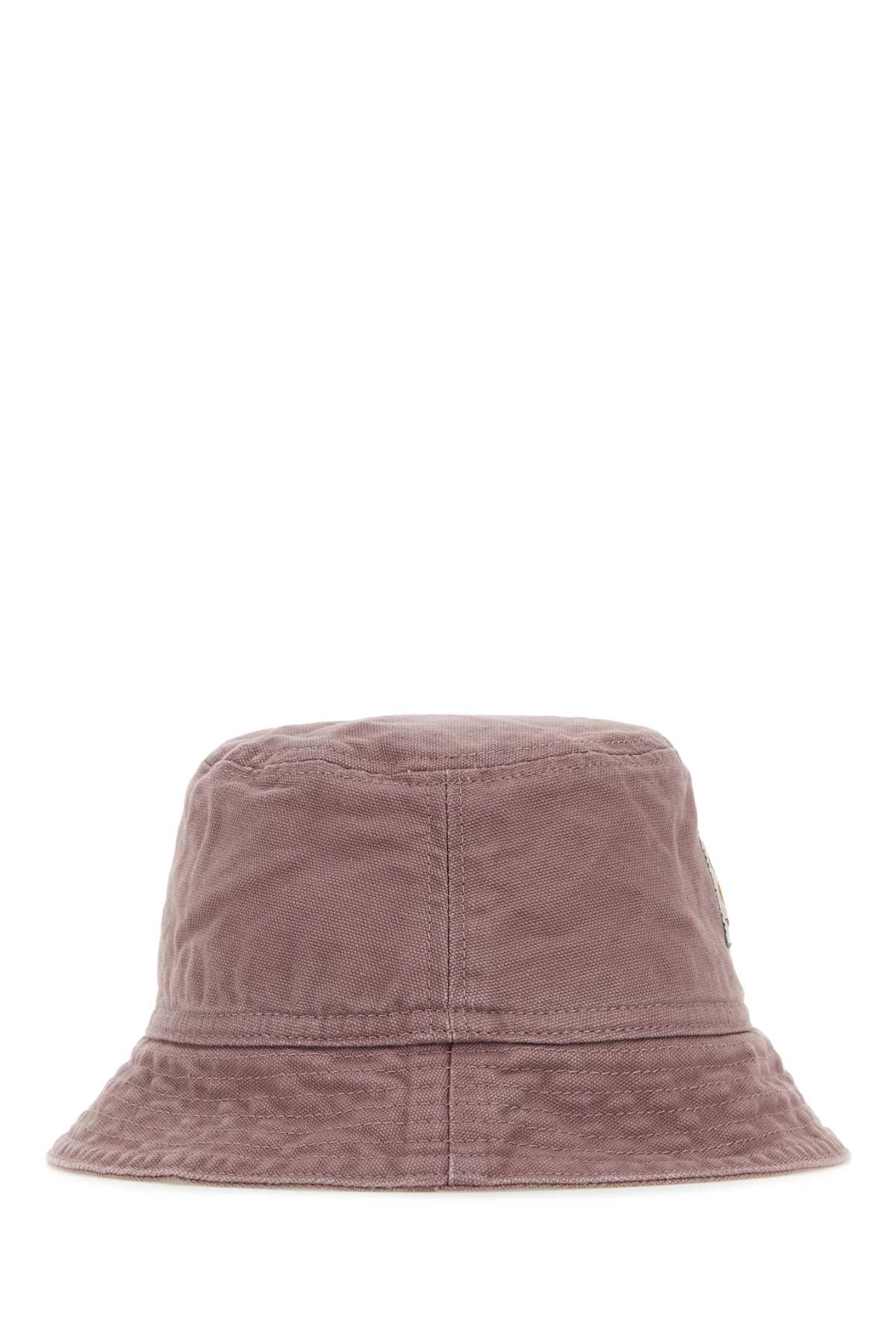 Carhartt Antiqued Pink Cotton Bayfield Bucket Hat In Blk