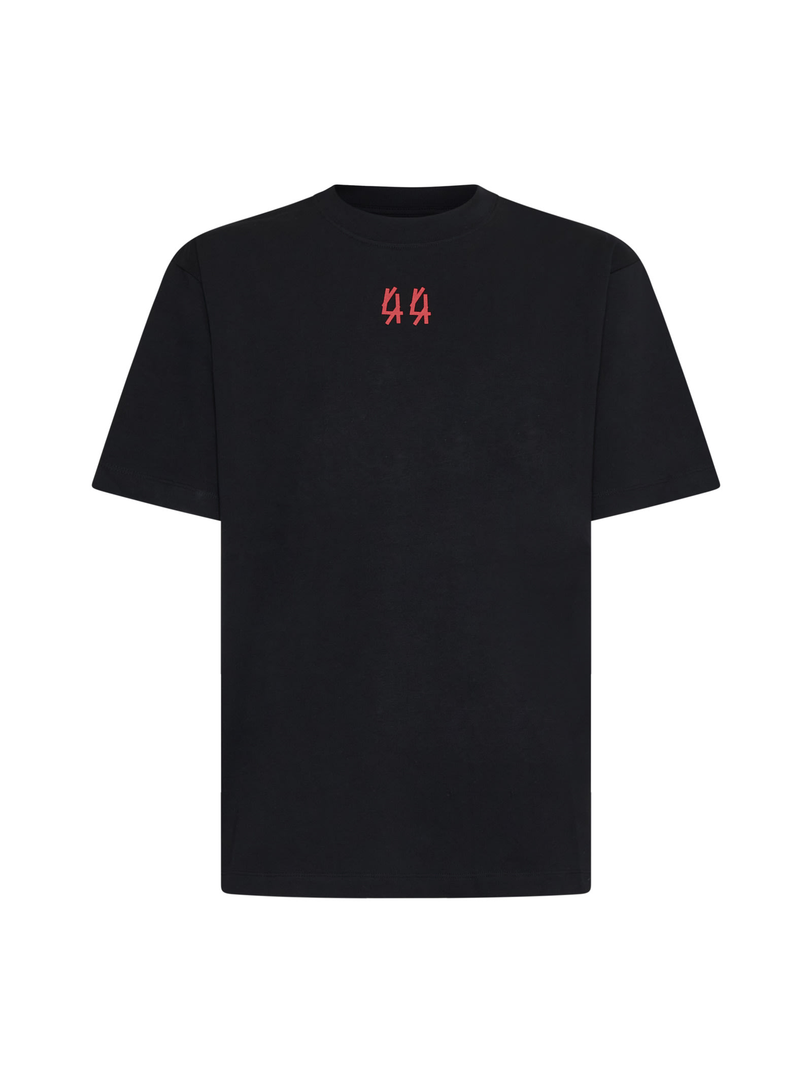 Shop 44 Label Group T-shirt In Black+44 Dopingkontrolle Red