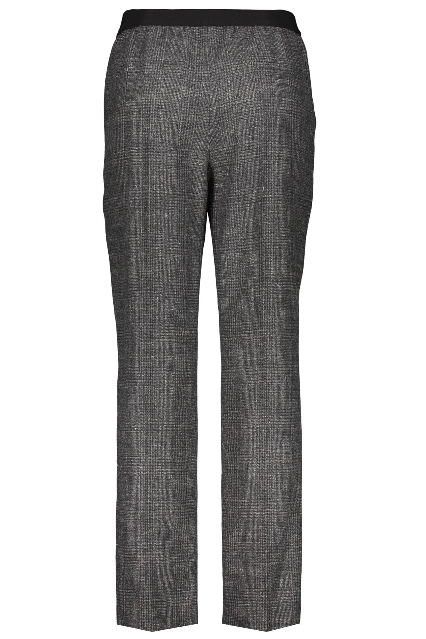 Shop Agnona Long Trousers In Grey