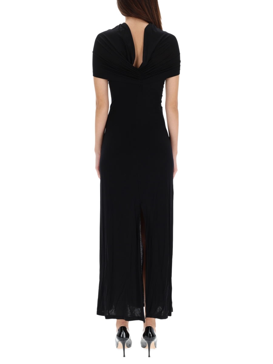 Helmut Lang Long "sash" Dress In Black