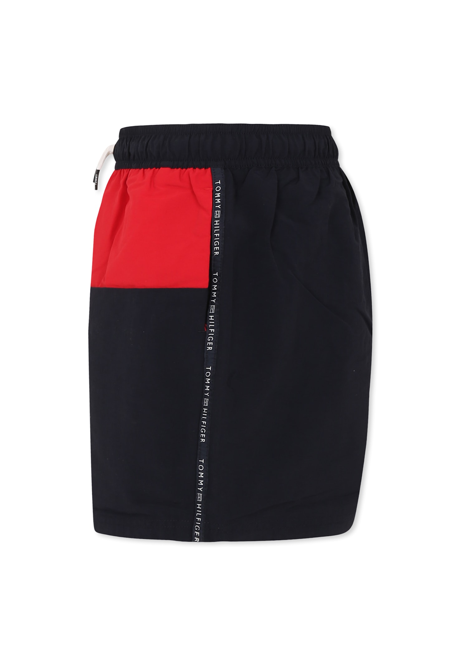 Tommy Hilfiger Blue Swim Shorts For Boy With Logo