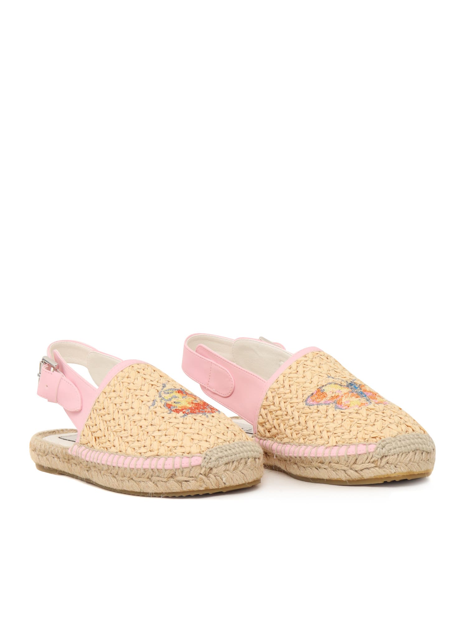 Stella Mccartney Embroidered Insect Espadrilles In Multicolor