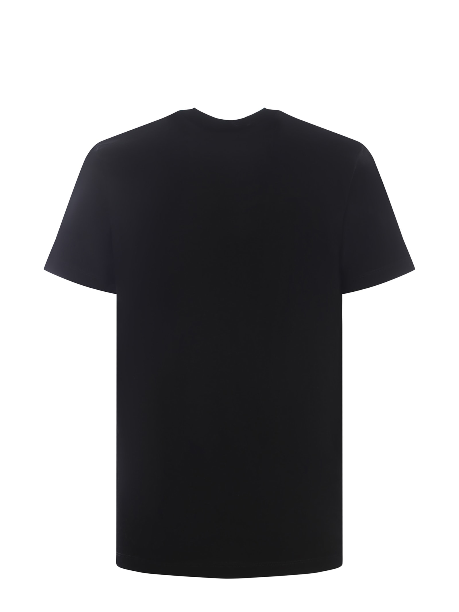 Shop Dsquared2 T-shirt  Made With Love Made Of Cotton In Nero