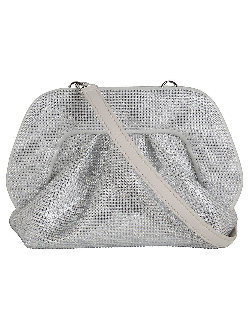 Shop Themoirè Gea Strass Bag In Silver