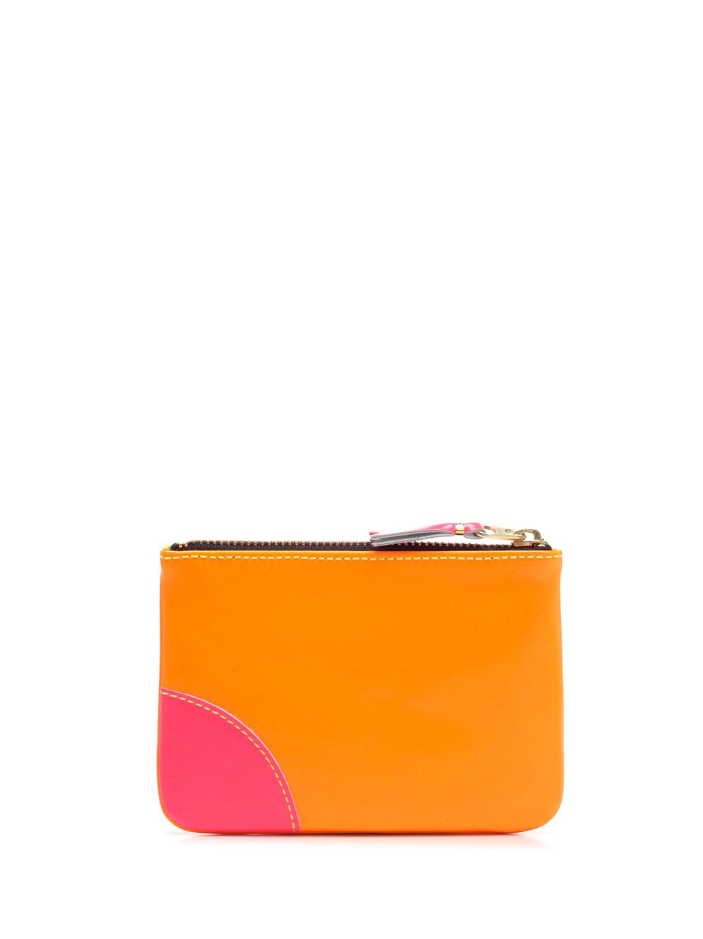 COMME DES GARÇONS TWO-TONE LEATHER COIN PURSE 
