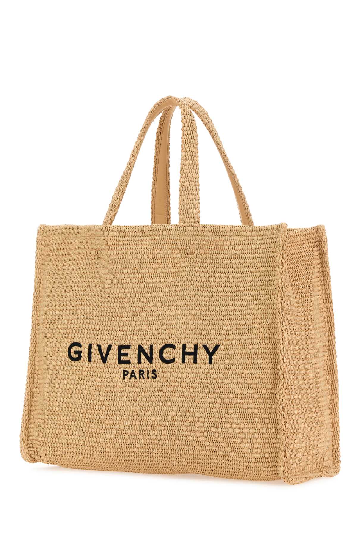 Shop Givenchy Raffia Medium G-tote Shopping Bag In Natural