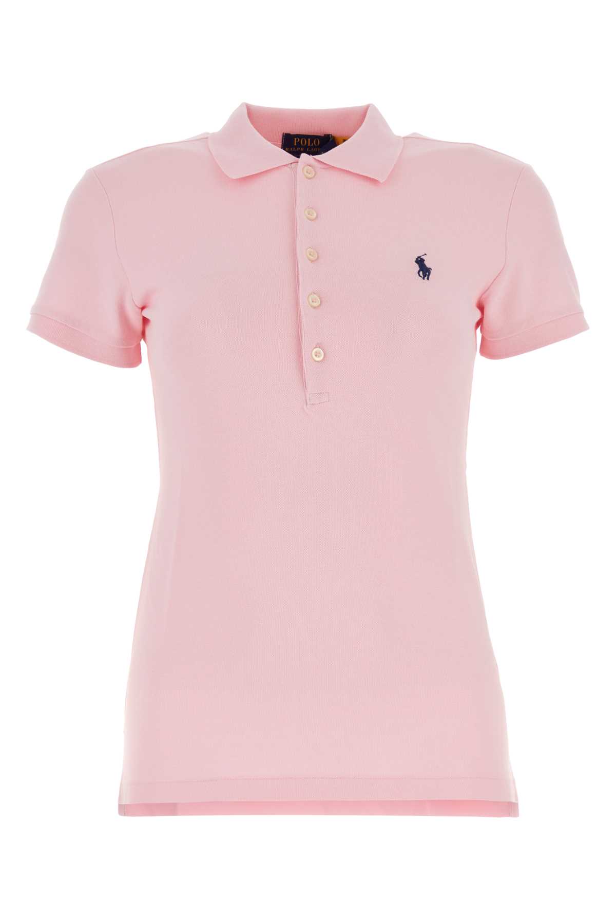 Pink Stretch Piquet Polo Shirt
