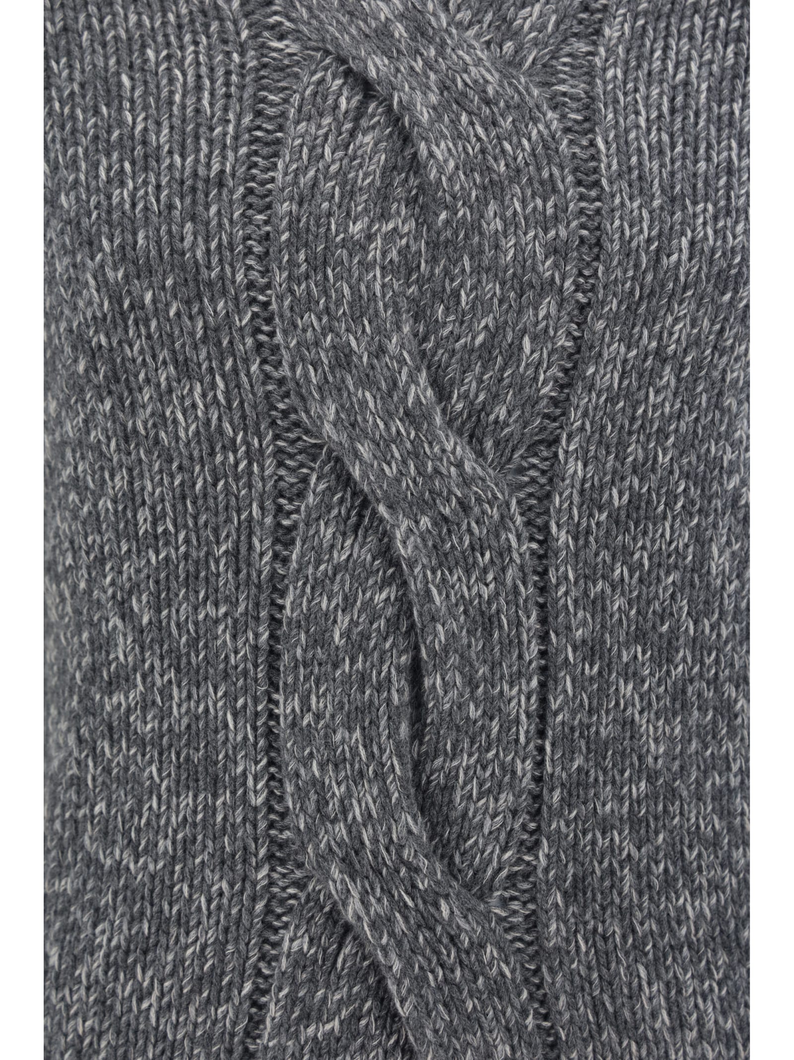 Brunello Cucinelli Man Turtleneck Grey Size 46 Cashmere In Lead