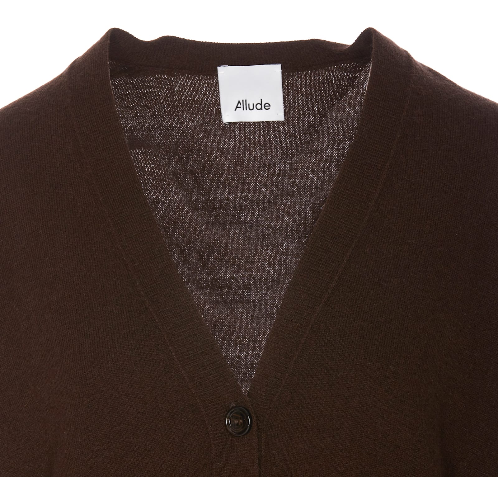 Shop Allude Cardigan In Brown