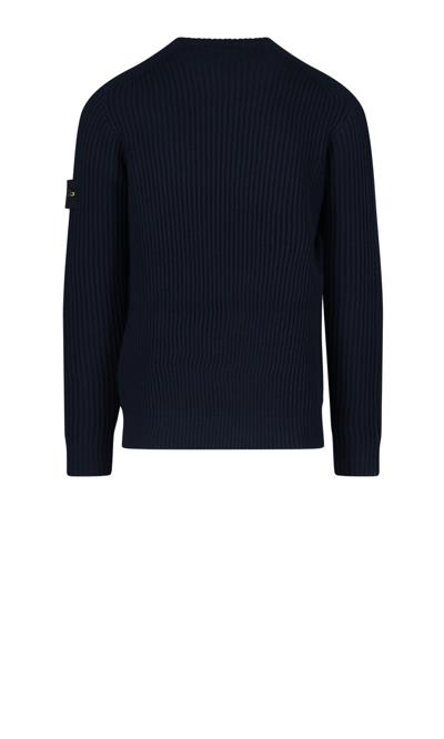 Shop Stone Island Ribbed Sweater