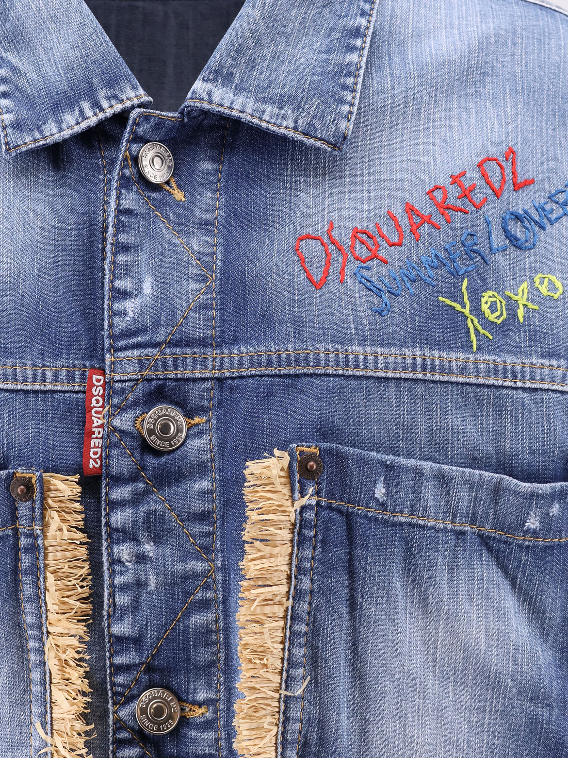 Dsquared2 Summer Lovers Denim Jacket Rafia Profiles