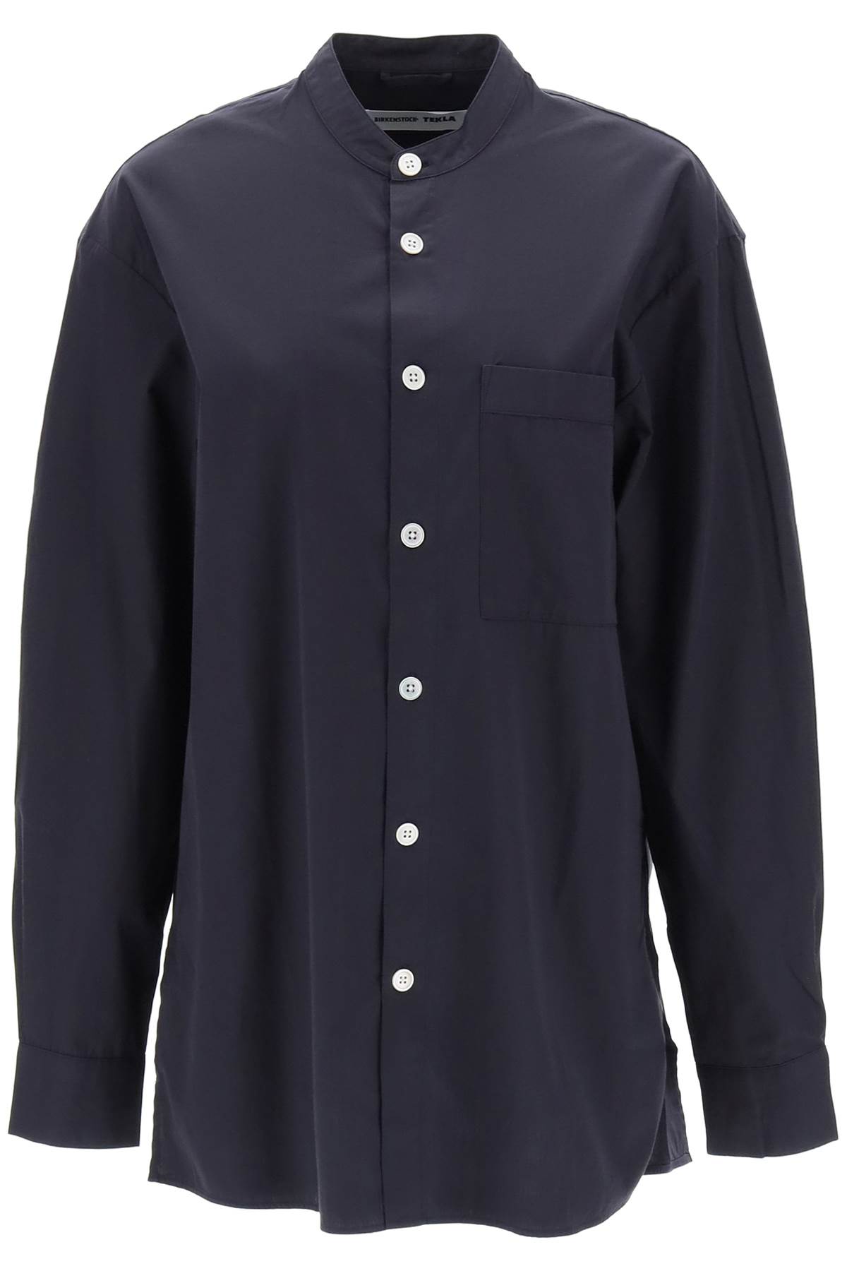 Birkenstock Organic Poplin Pajama Shirt In Black