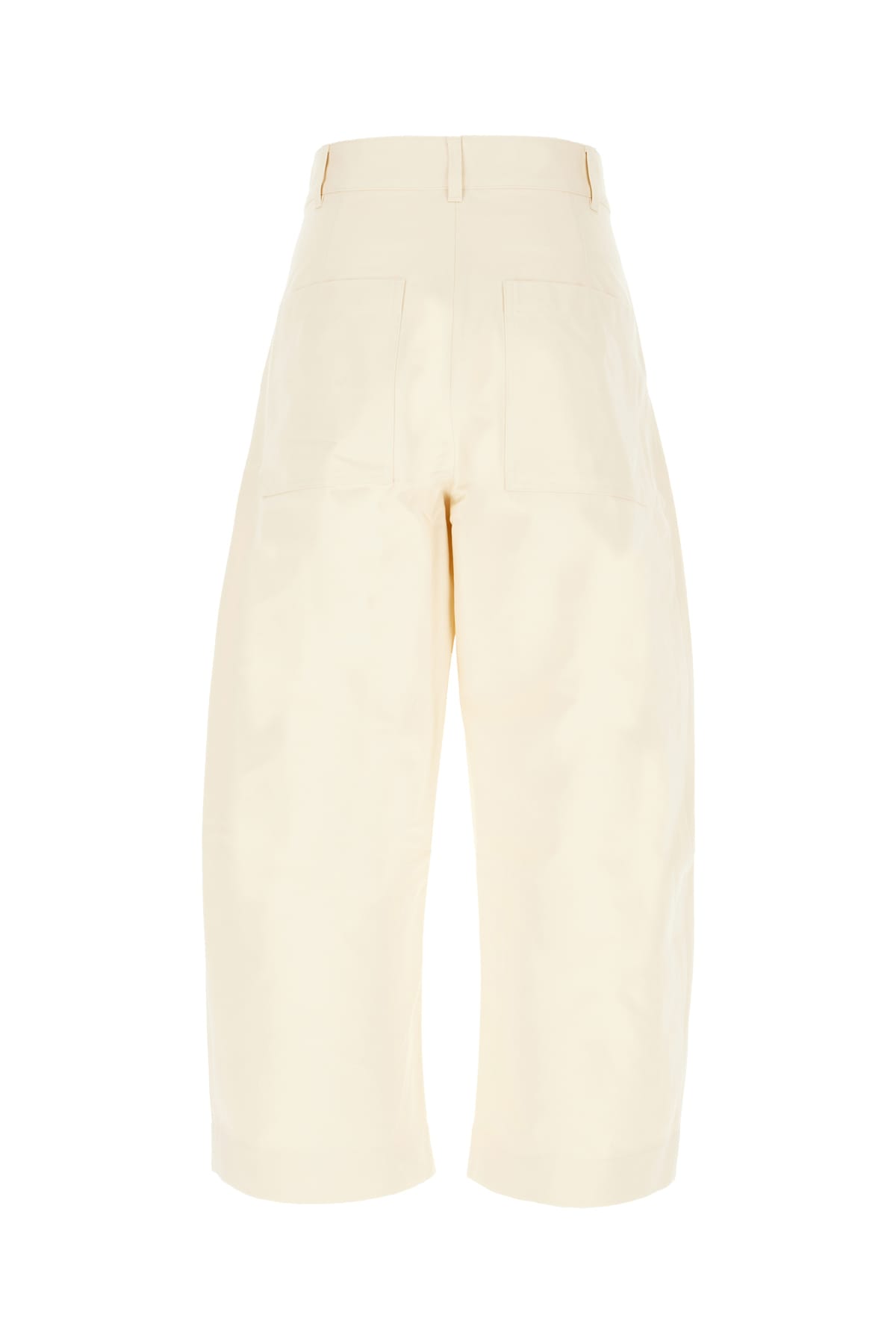 Shop Studio Nicholson Ivory Cotton Pants In Cream