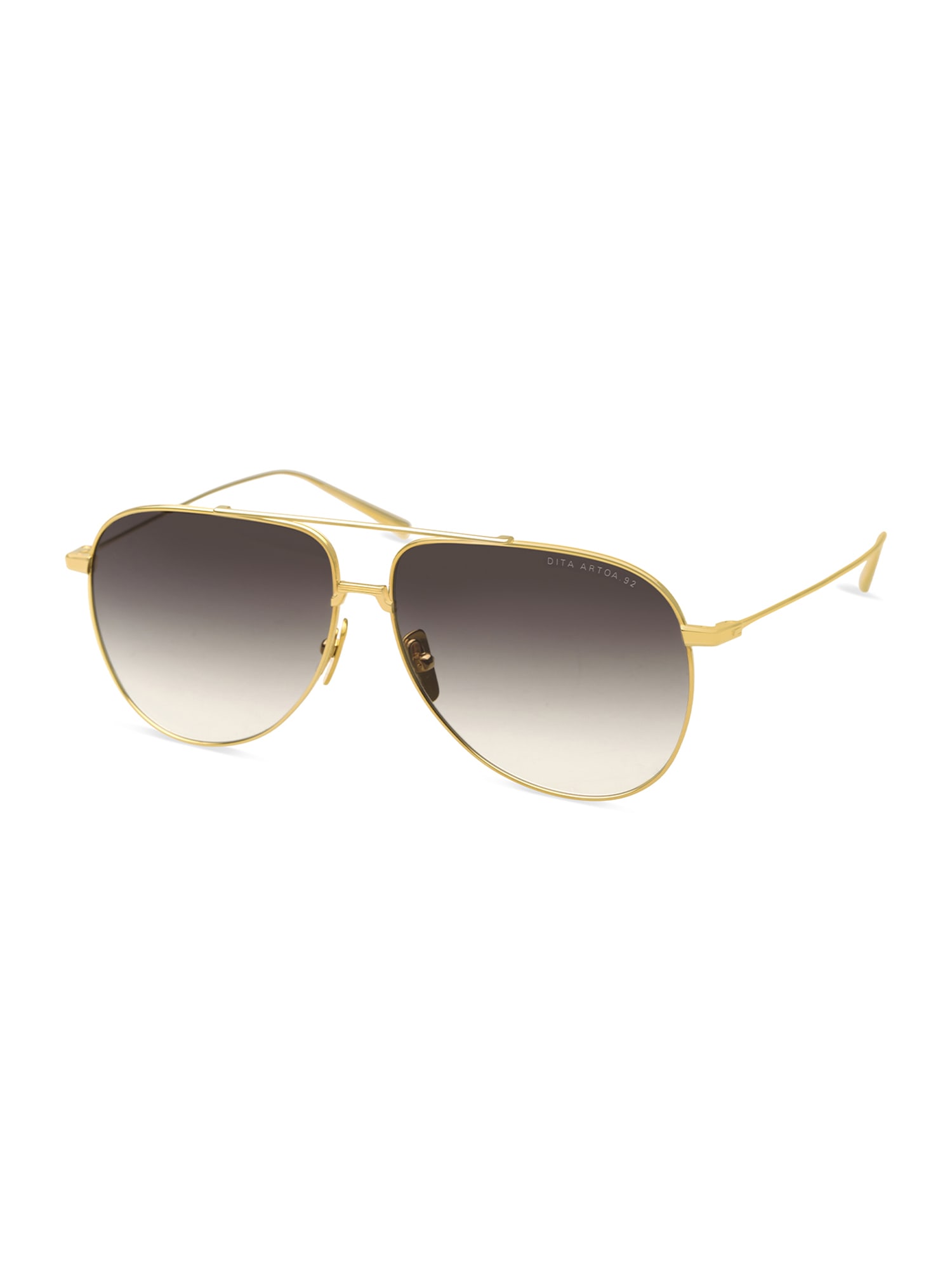 Shop Dita Dts160/a/01 Artoa.92 Sunglasses In Yellow Gold