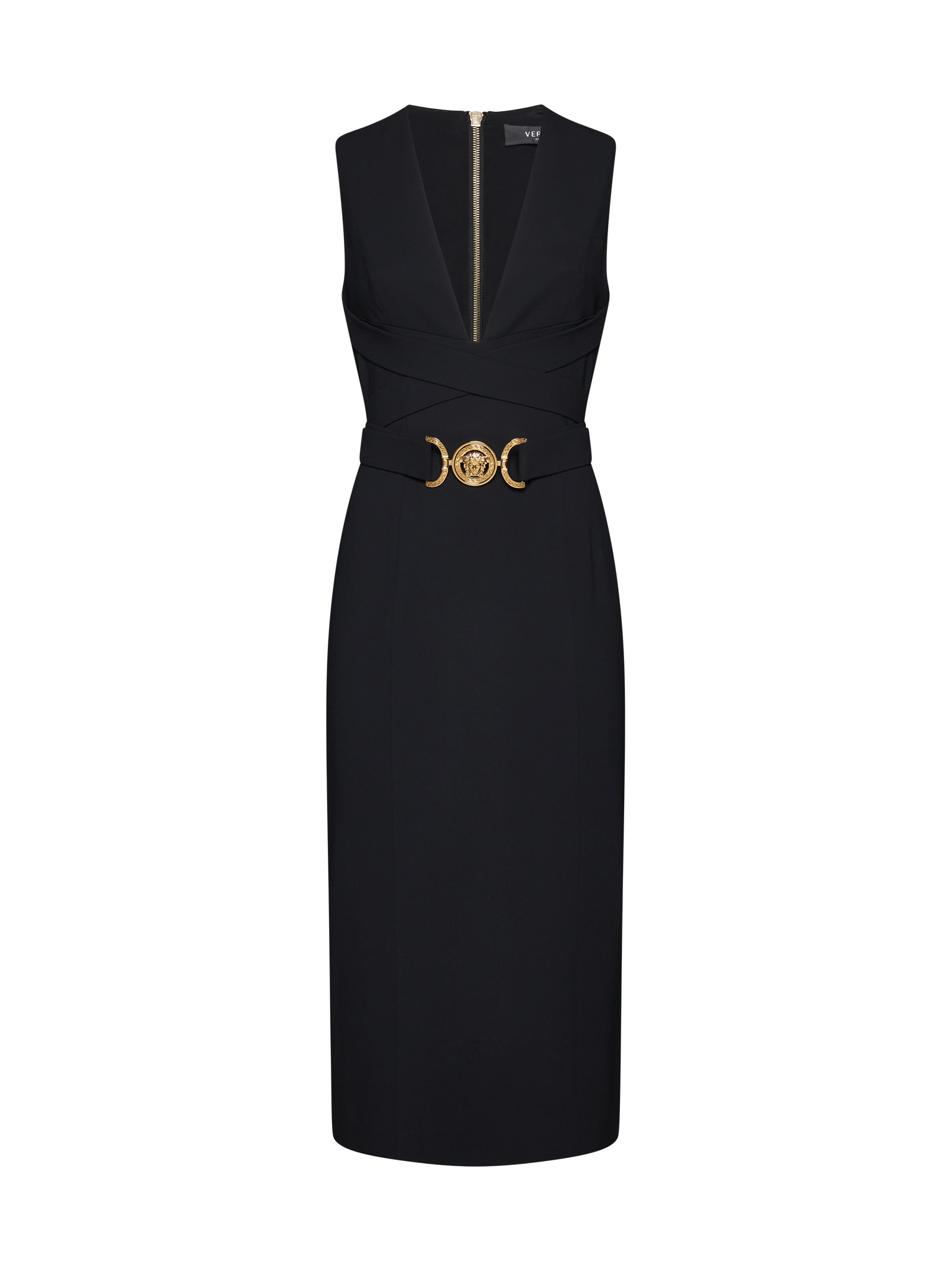 Crepe Midi Dress