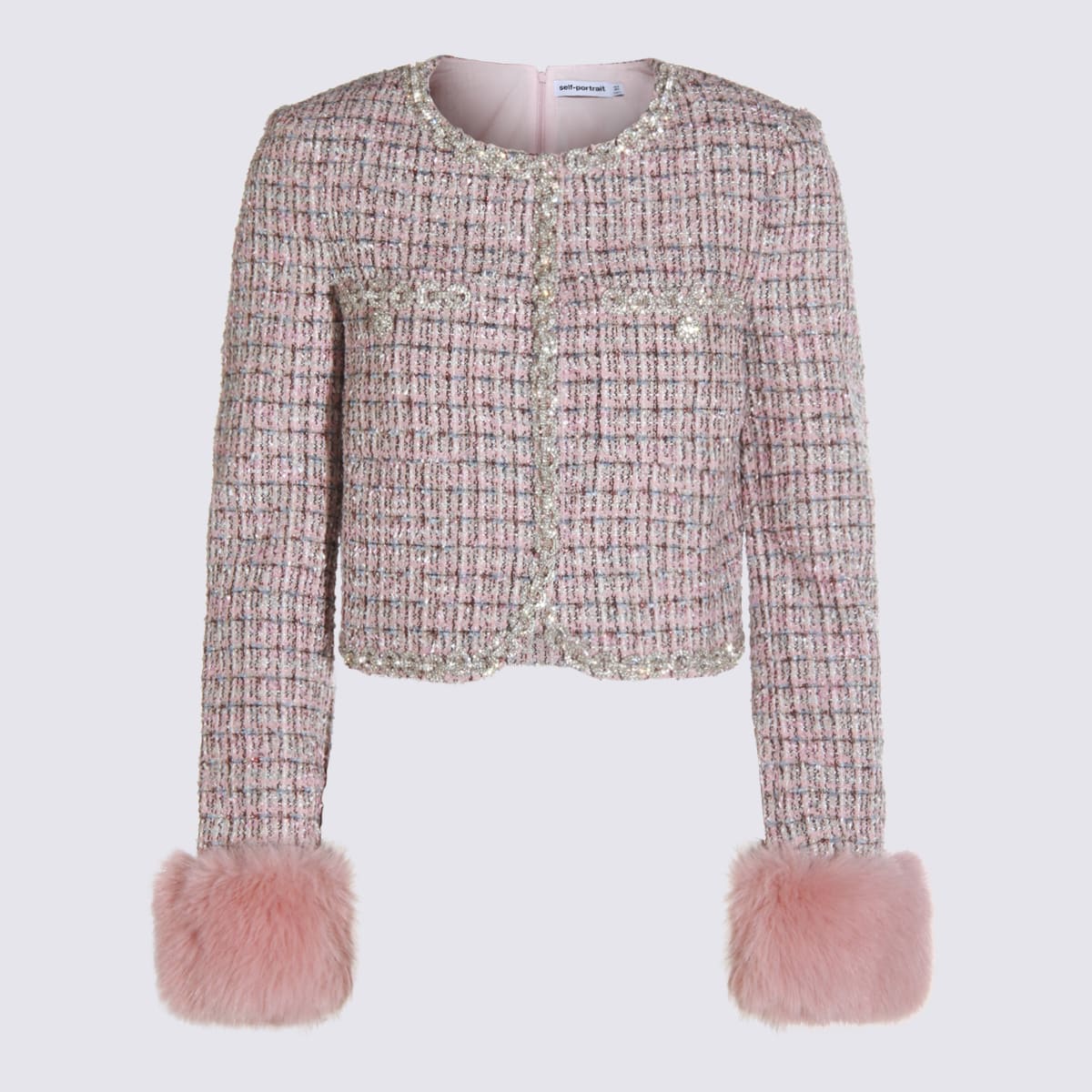 Pink Wool Casual Jacket